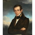 thumbnail image 2 of Eduard Friedrich Leybold 20x23 Black Ornate Framed Double Matted Museum Art Print Titled: Portrait of a Gentleman, 2 of 5