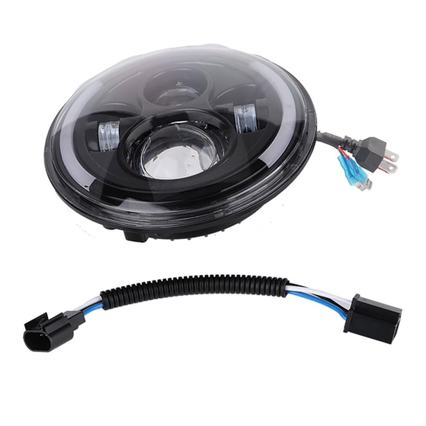 Faro redondo LED de 150W y 7 pulgadas, luz Halo para motocicleta Wrangler Jadeshay A