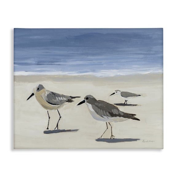 Stupell Industries Eclectic Sandpipers on Shore Canvas Art, 20 x 16, by Pamela Munger