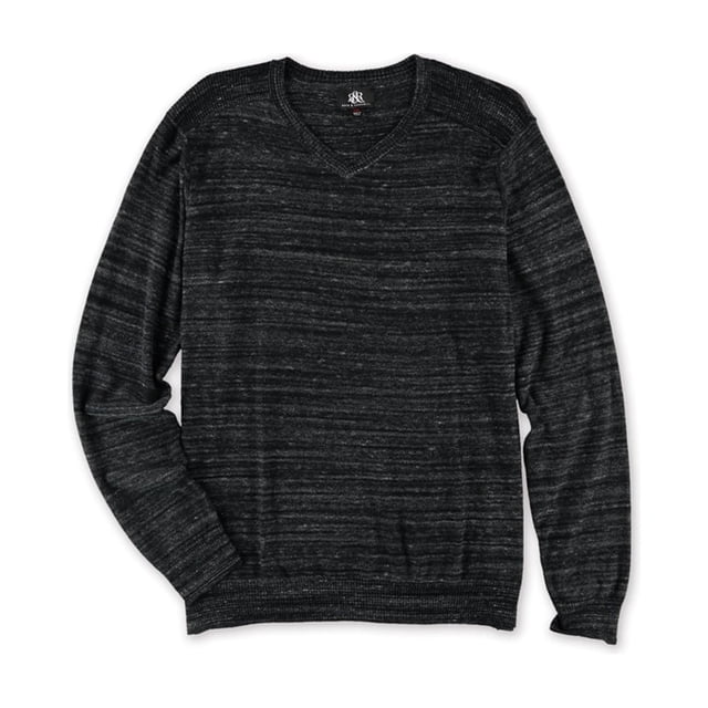 Rock & Republic suéter de punto marled para hombre, negro, XXX-Large