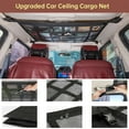 thumbnail image 5 of CxhicLuv Car Ceiling Cargo Net Pocket, Double-Layer Mesh Roof Storage Organizer for SUV, Truck & Vehicles, Ideal for Long Road Trips, Camping, and Efficient Storage with Zipper Design, 5 of 9