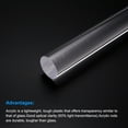 thumbnail image 4 of Uxcell Acrylic Round Rod,25mm Diameter 24inch Length,Clear,Solid Plastic PMMA Bar Stick  for DIY Crafts 2pcs, 4 of 5