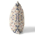 thumbnail image 2 of 16" X 16" White And Blue Broadcloth Floral Throw Pillow, 2 of 5