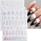 thumbnail image 3 of 8 Sheets Aurora Nail Stickers 3D Holographic Laser Heart Star Moon Flame Flower Butterfly Nail Decals Self Adhesive Nail Art Stickers DIY Nail Design, 3 of 4