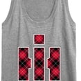 thumbnail image 3 of International Harvester Buffalo Plaid - Women's Racerback Tank Top, 3 of 6