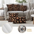 thumbnail image 6 of Halloween Pumpkins Outdoor Waterproof Pillow Covers, Fall Scary Halloween Funny Decorative Square Throw Pillowcase Sofa Cushion Sham for Patio/Couch/Chair, 20"x20" 2 Pack, 6 of 8