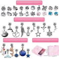 thumbnail image 2 of 60 piezas de joyería para niños, pulsera con dijes para niñas, kit de fabricación de joyas para niños, ideas de regalos para niñas adolescentes JM, 2 of 5