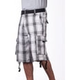 thumbnail image 4 of Pro Club Men's Cotton Twill Cargo Shorts with Belt, 4 of 5