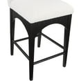 thumbnail image 5 of Meridian Furniture Waldorf Cream Boucle Fabric Stool, 5 of 8
