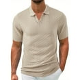 thumbnail image 1 of Playeras Elvqul para Hombre Stretch Cao Casuales Deportivas Liso Manga Corta Solapa, 1 of 8