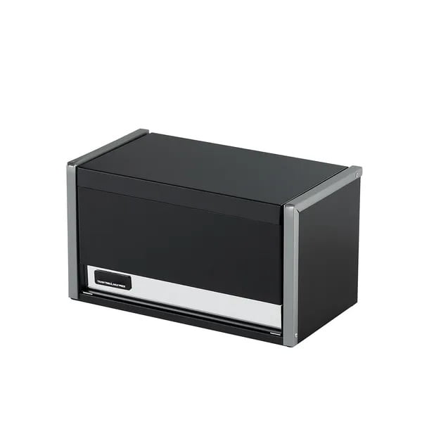 Metal Tool Box, 8.6 inch Portable Metal Tool Box with 3 Drawers, Small Tool Chest with EVA Liners and PP Feet Pads, Heavy-Duty Steel With Ball Bearing Opening and Powder Coated Finish, Black