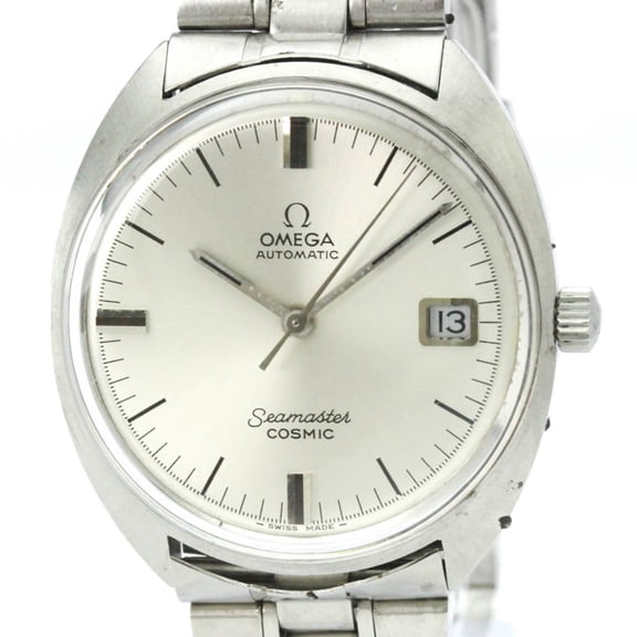 Pre-Owned OMEGA Seamaster Cosmic Cal 565 Steel Automatic Watch 166.026 Vintage