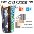 thumbnail image 3 of West Highland White Terrier 10oz Tumblers Stainless Steel Tumbler with Lid and Straw,Vacuum Insulated Double Wall Travel Tumbler Cups with Cleaning Brush for Coffee, Tea, 3 of 4