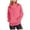 Hot Pink, variant on Tunics Tops for Women Dressy Winter Basic Hooded Long Sleeve Kimono Off the Shoulder Drawstring Plain Pullover Cotton Hoodie Sweatshirt(Grey,XL)