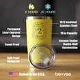 thumbnail image 4 of Bevvee Insulated Travel Tumbler 20 oz Cheers 2 Years Anniversary Gifts Tumblers, 4 of 4