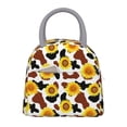 thumbnail image 1 of Balery Sunflower Cow Bolsa de Almuerzo para Mujeres, Caja de Almuerzo, Bolsa de Almuerzo Pequeña Impermeable, Tote de Almuerzo Reutilizable con Gran Capacidad, 1 of 6