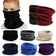 thumbnail image 2 of Scarf Neck Scarf Adjustable Solid Color Fleece Keep Warming Ski Tube Warmer for Sports, 2 of 6