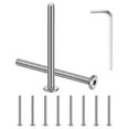 thumbnail image 1 of Kit de tornillos de cabeza plana de 10 piezas, M5x60mm, acero inoxidable 304 con llave hexagonal, 1 of 7