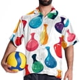 thumbnail image 4 of Bowling Men's Short Sleeve Poplin Shirt, Casual Printed Beach Button Down Summer Unisex Shirts, 4 of 6