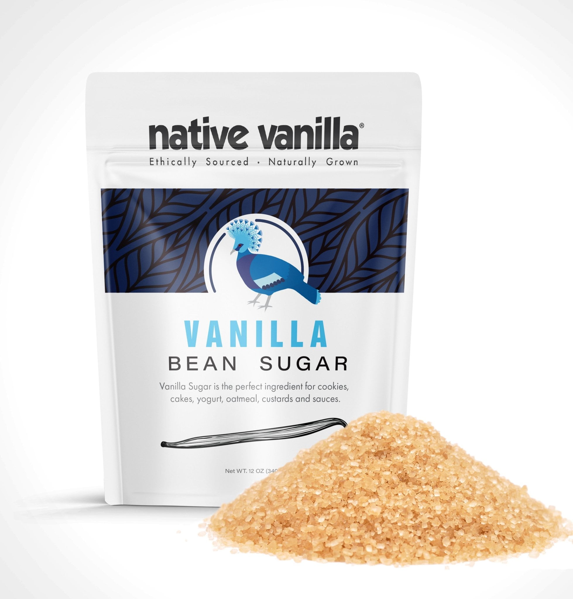 Native Vanilla Organic Vanilla Bean Sugar, 12 oz