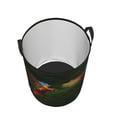 thumbnail image 3 of Balery Hybrid Parrot in the Forest Round Laundry Basket with Handles Waterproof Freestanding Laundry Hamper for Clothes Toys in the Dorm and Family-, 3 of 8