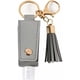 thumbnail image 1 of Estuche de cuero sin desinfectante de manos con llavero (gris)-, 1 of 1