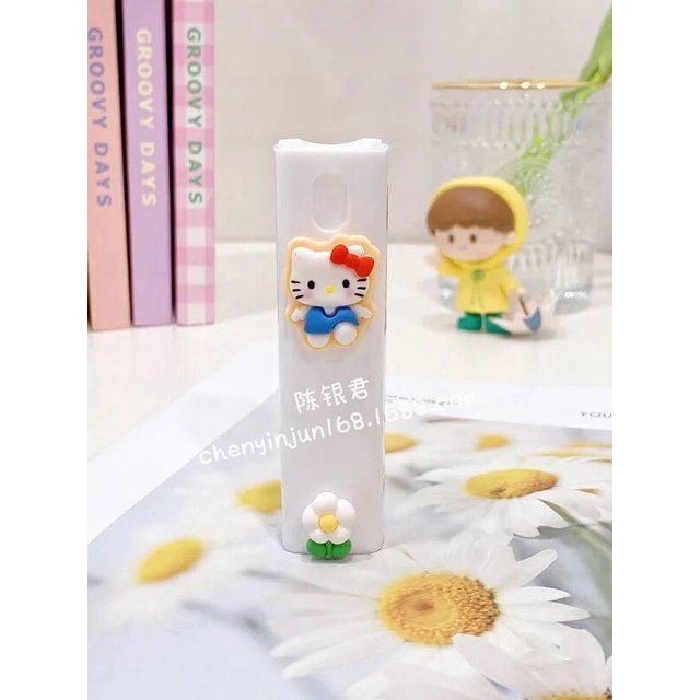 Sanrio-botella de Spray de dibujos animados, Mini Perfume Kawaii Kuromi Melody, botella de agua de maquillaje, botella pequeña de Alcohol