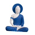 thumbnail image 2 of Estatua de Buda, decoración de mesa, decoración del hogar, regalos de escultura de escritorio de esculturas para restaurantes festival de estanterías Azul, 2 of 9
