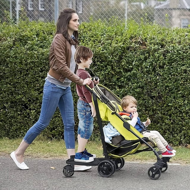 Cochecito con ruedas Cochecito para montar a bordo con asiento de sillín Accesorio para cochecito infantil Apto para la mayoría de los cochecitos Tiene capacidad para niños de hasta 55 libras