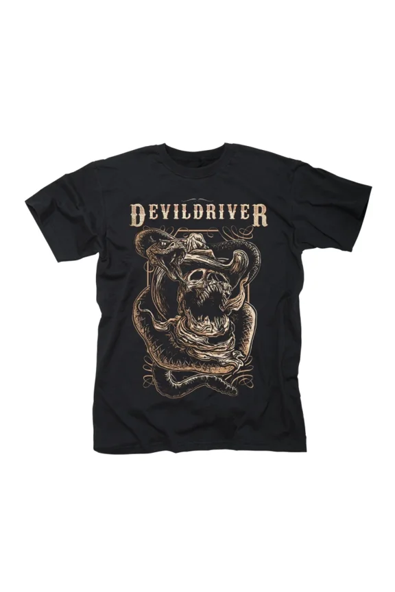 RARE Vtg Devildriver Band Short Sleeve Cotton Black Unisex All Size T Shirt AG756