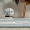 thumbnail image 4 of JONATHAN Y SCN105A-5R Hedwig High-Low Youth Cloud Scandi Blue/Ivory 5' Round Indoor/Outdoor Area Rug, 4 of 7