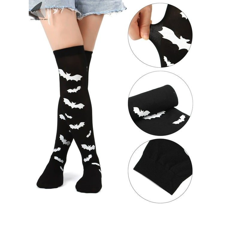 Halloween tights Women Sketelon Pantyhose Clowns Tights Scary Bat Hosiery