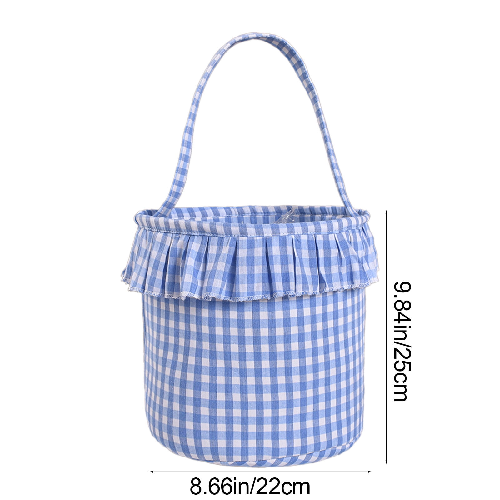 Lunxisen 2 Pcs Easter Basket Egg Hunt Bunny Baskets for Kids with Cute Rabbit Ears Stripe Storage Gifts Candies Personalized Easter Party.