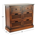 thumbnail image 4 of DecMode 31" x 28" Brown Wood 6 Drawers Storage Unit, 1-Piece, 4 of 18