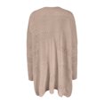 thumbnail image 5 of Lilgiuy Women's Crochet Cardigan Kimono Boho Long Sleeve Lightweight Soft Oversized Open Front Knitted Sweater,Khaki,14(XXXL) Winter Fashion 2022, 5 of 5