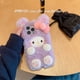 thumbnail image 4 of Popular en invierno, funda de teléfono de felpa con diseño de gato Hello Cute Kitty de dibujos animados a prueba de congelación para iphone 13 14 15 plus/pro/pro max, 4 of 4