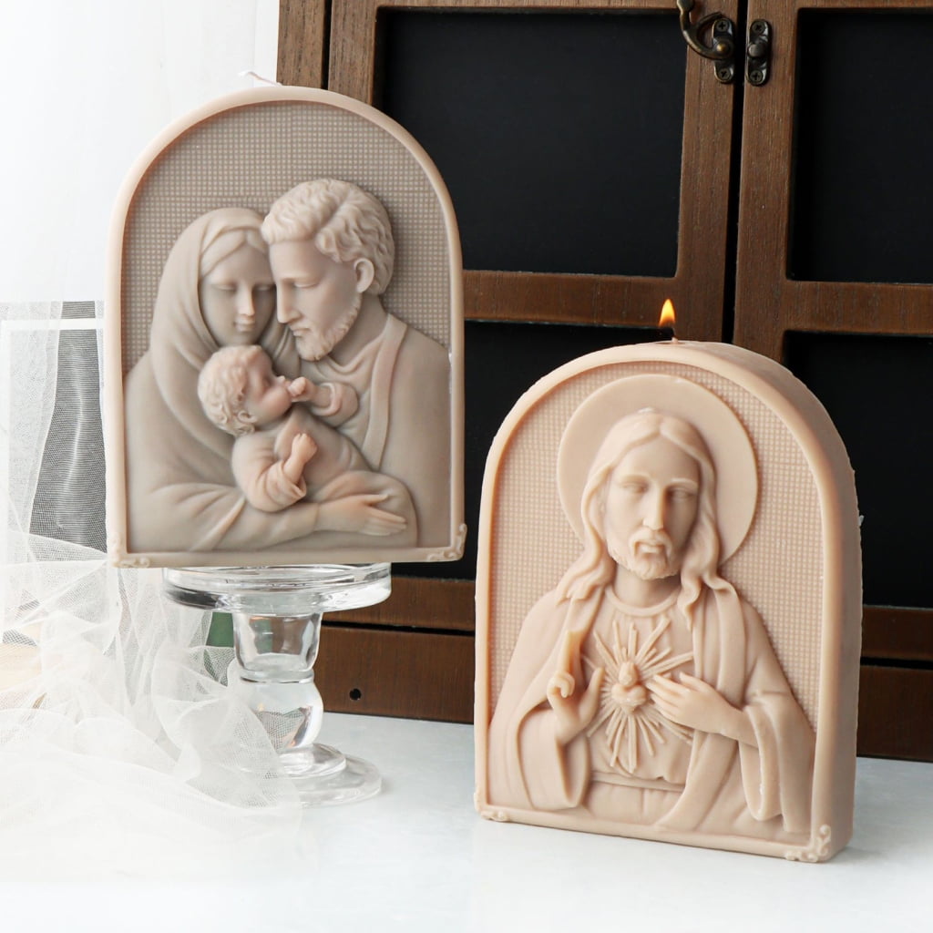 WINDLAND Embossed Candle Crafting Mold Gypsum Ornament Mould Home Decoration Molds Handmade Jewelry for Aromatherapy Enthusiasts