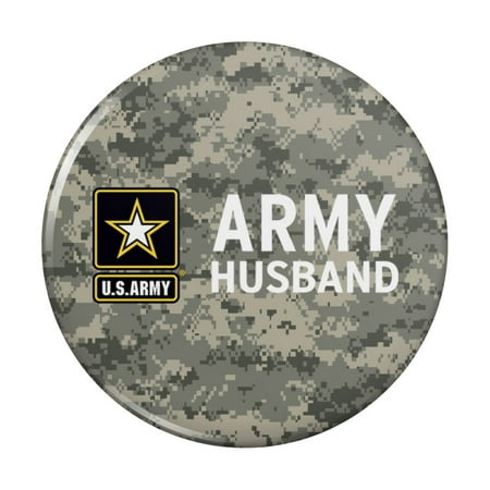 

U.S. Army Husband Kitchen Refrigerator Locker Button Magnet