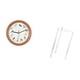 thumbnail image 5 of Reloj de pared,Reloj de pared con pájaro cantor Relojes de pared con pájaros,Relojes de pájaros con sonido Reloj decorativo que canta,Mesita de noche,Mesa auxiliar de acrílico, 5 of 8