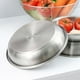 thumbnail image 3 of Plato redondo de acero inoxidable para servir para cena, camping al aire libre, 16cm, 3 of 9