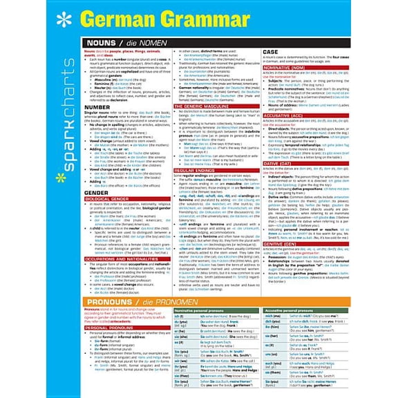 Sparkcharts: German Grammar Sparkcharts: Volume 27 (Other)