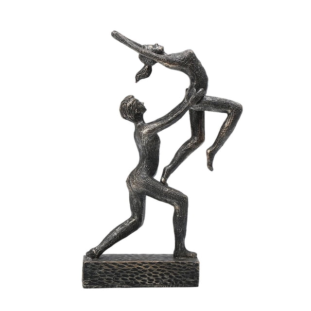 Figura de Gimnasia, Estatua Moderna, Artesanía Artística, Escultura Creativa de Una Gimnasta de Gimnasta, Adorno de Mesa para Sala de Estar, O