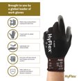 thumbnail image 6 of Ansell Hyflex 11-600 Light Duty Industrial Workwear Safety Gloves, Black Large (9), 1 Pair, 6 of 6