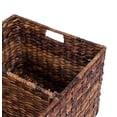 thumbnail image 2 of BirdRock Home Abaca Rolling Storage and Recycling Bin - Espresso, 2 of 7