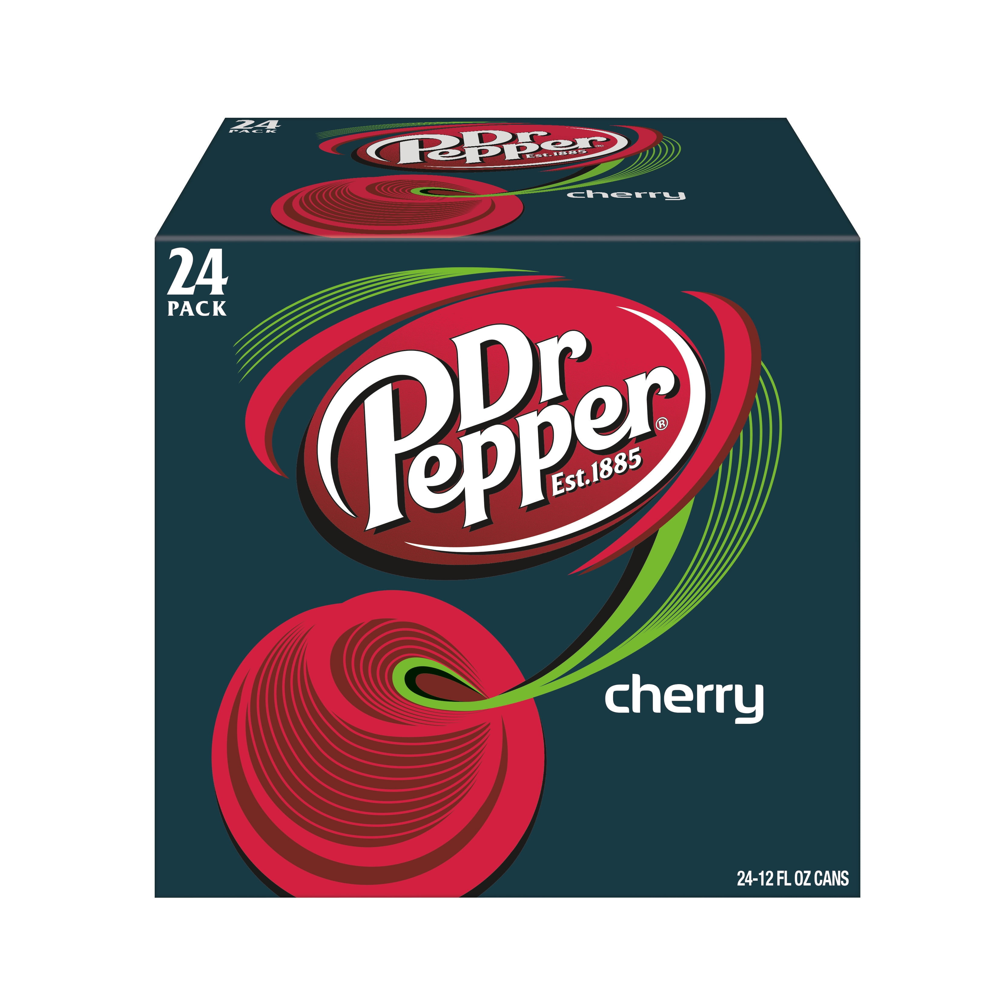 Dr Pepper Cherry Soda, 12 fl oz cans, 24 pack