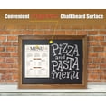 thumbnail image 3 of Magnetic Wall Chalkboard, Large Size 18" x 24", Rustic Wood Frame, Chalkboard Sign, Vertical or Horizontal Wall Mount, Includes Chalk and Eraser, by Better Office Products (Rustic Brown), 3 of 5
