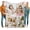 A4 4 Photo, variant on Custom Blanket Christmas Blanket Gifts for Women/Men/Mom/Dad/Girls/Kids Multiple Colors Sizes Soft Flannel Personalized Customized Blankets with Photos Text Thanksgiving Birthday Presents