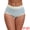 Blue, variant on DARING DIVA Women's High Waisted Lace Trim Briefs Full Coverage Panties L Blue