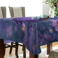 thumbnail image 2 of DEIARA Sakura Purple Butterfly Square Tablecloth 60×60in Polyester Fabric Tablecloth Washable Dust Resistant Wrinkle Resistant, 2 of 9