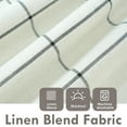thumbnail image 4 of DriftAway 2 Panels 100% Blackout Windowpane Plaid Linen Curtains Double Layer Drapes for Bedroom Farmhouse Thermal Insulated 3.25 Inch Rod Pocket Back Tab for Living Room, 4 of 5